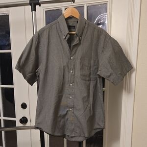 Van Heusen Men's Gray Patterned Button Down Shirt